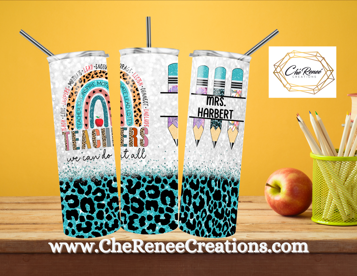 Teachers Can Do It All with Customizable Name 20 oz Tumbler