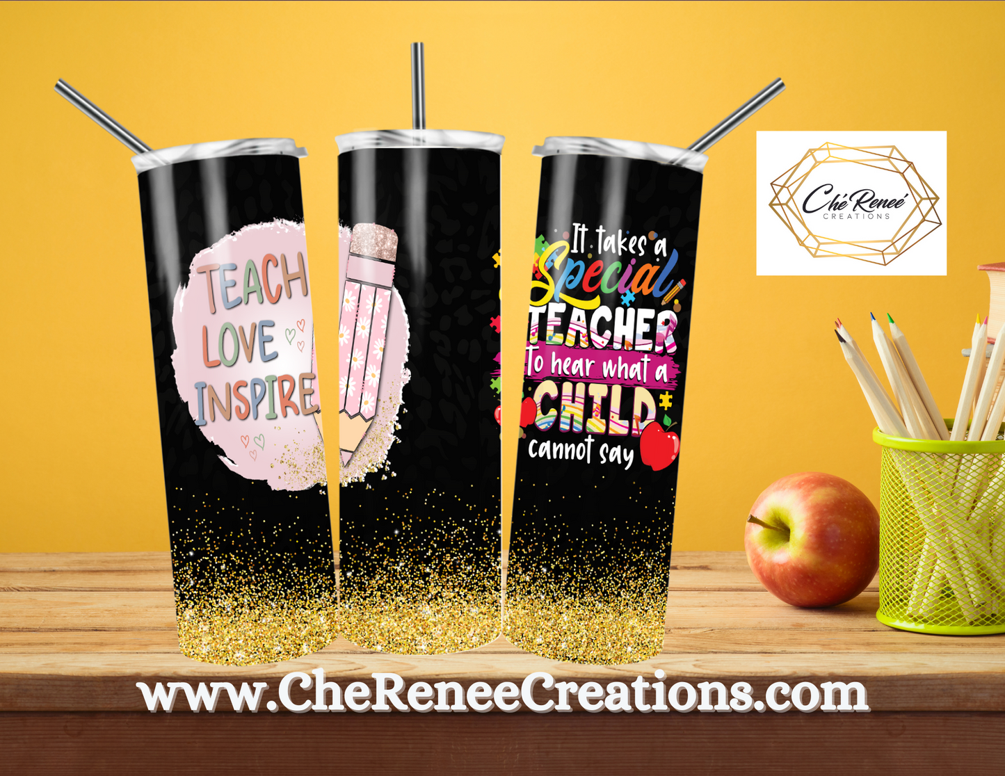 It Takes a Special Teacher to Hear What A Child Cannot Say 20oz Tumbler